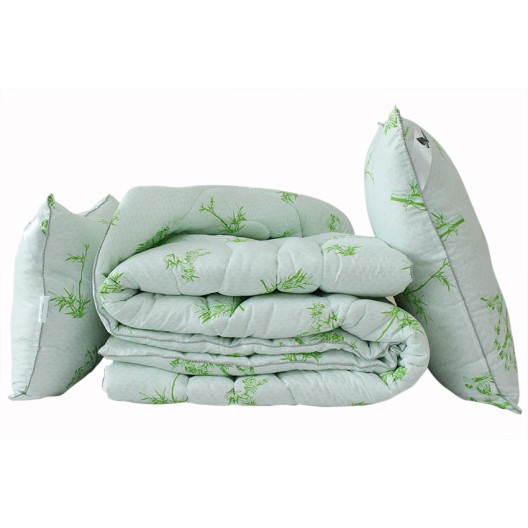 Ковдра "Eco-Bamboo white" 2-сп. + 2 подушки 50х70