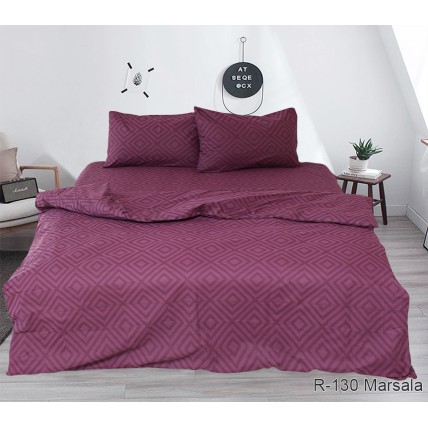 Комплект постільної білизни R130Marsala